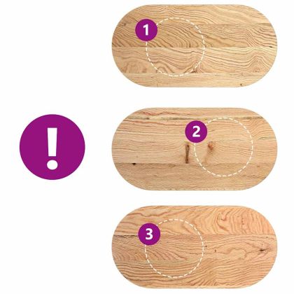 Плот за маса, 100x50x4 см, дъбово дърво масив, овална