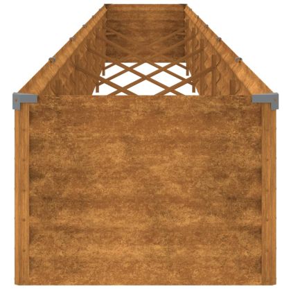 Повдигната градинска леха 580x50x36 см, кортенова стомана