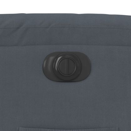 Електрически изправящ реклайнер стол, тъмносив, кадифе