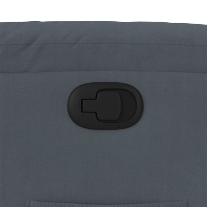 Изправящ реклайнер стол, тъмносив, кадифе