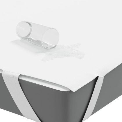 Протектор за матрак, бял, 140x190 см, водоустойчив