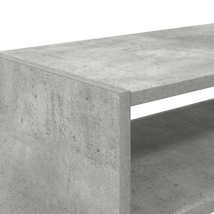 Поставки за обувки, 2 бр, стифируеми, бетонно сив, 60x30x30,5см