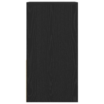 Нощни шкафчета с чекмеджета, 2 бр, черен дъб, 35x34x66,5 см