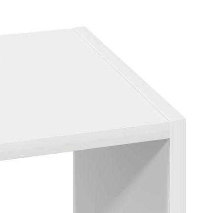 Библиотеки 2 бр стифиращи бели 30x30x80 см инженерно дърво