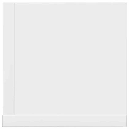 Стенни рафтове, 2 бр, бели, 100x16,5x16,5 см, инженерно дърво