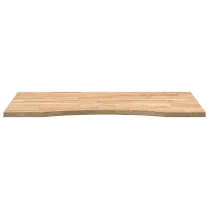 Плот на бюро 100x60x2,5 cm необработен масивен дъб правоъгълна
