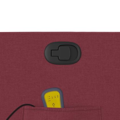 Масажен наклоняем стол, виненочервен, текстил