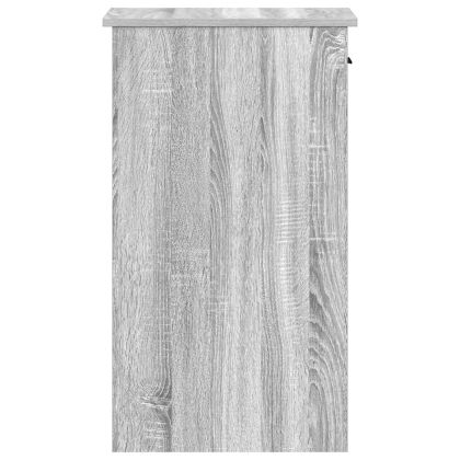 Стойка за компютърна кула с чекмедже сив сонома 35x45x77 см