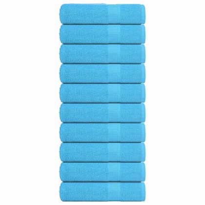 Кърпи за баня FROGN 10 бр. Тюркоазени 100x150 см 360 г/м²
