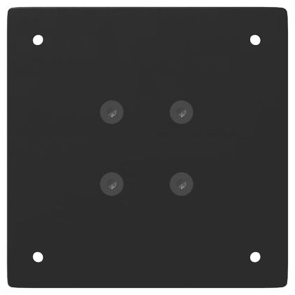 Крака за конзолна маса, 4 бр., черни, 72 см, стомана