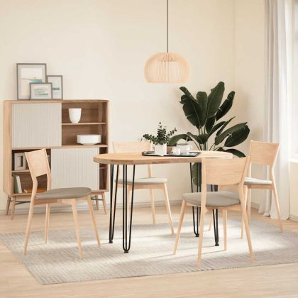 крака тип „фиби“ за конзолни маси, 4 бр., черни, 72 см, масивна стомана