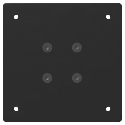 Крака за конзолна маса, 4 бр., черни, 72 см, стомана