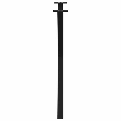 Крака за трапезна маса, X-образни, 2 бр., черни, 70 x (72-73) см, стомана