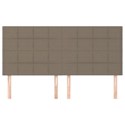 Табла за легло, бежово, 200x5x118/128 см, плат