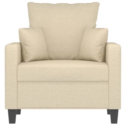 Кресло, кремаво, 60 см, текстил