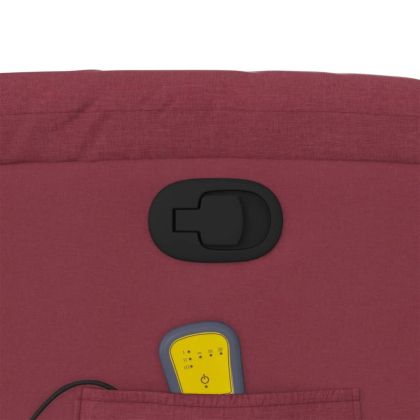 Масажен наклоняем стол, виненочервен, текстил