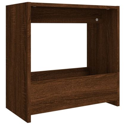 Странична маса, кафяв дъб, 50x26x50 см, инженерно дърво