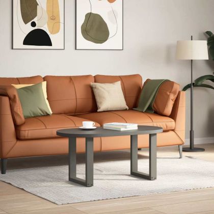 Крака за масичка за кафе, U-образни, 2 бр., антрацит, 28 x (42-43) см, стомана