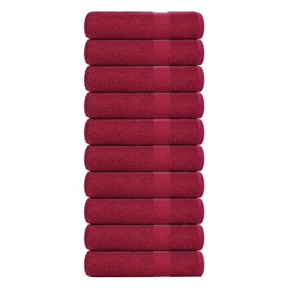 Кърпи за баня FROGN 10 бр. бордо 100x150 см 360 г/м²