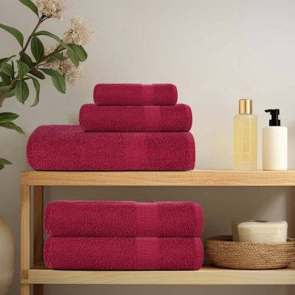 Кърпи за баня FROGN 10 бр. бордо 100x150 см 360 г/м²
