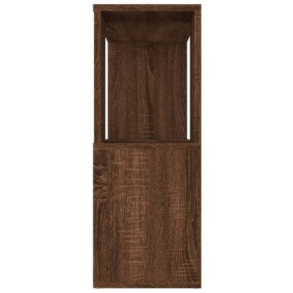 Библиотека/разделител за стая, кафяв дъб, 80x24x63 см