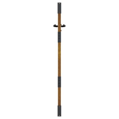 Градинска порта 85x150 см, кортенова стомана, дизайн от бамбук