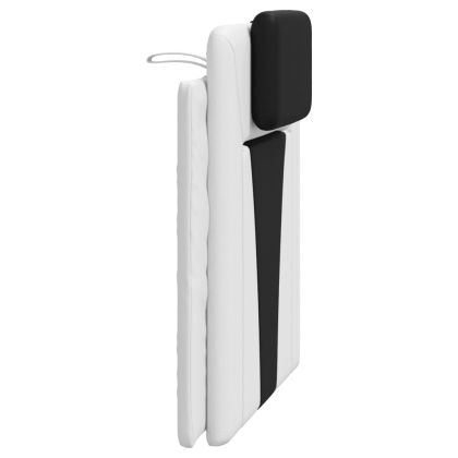 Мека табла за легло Viana, бяла и черна, 90 см, изкуствена кожа