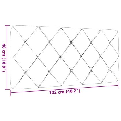 Мека табла за легло, тъмносива, 100 см, плат