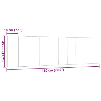 Мека табла за легло Hanko, черна, 180 см, плат