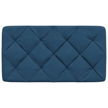 Мека табла за легло, синя, 80 см, плат