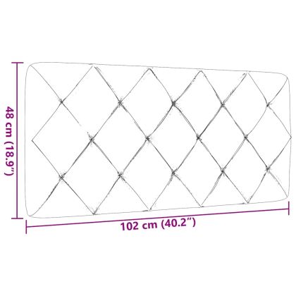 Мека табла за легло, черна, 100 см, плат