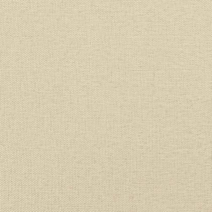 Мека табла за легло, кремава, 140 см, плат