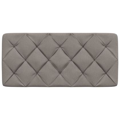 Мека табла за легло, таупе, 100 см, плат