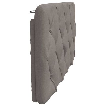 Мека табла за легло, таупе, 100 см, плат