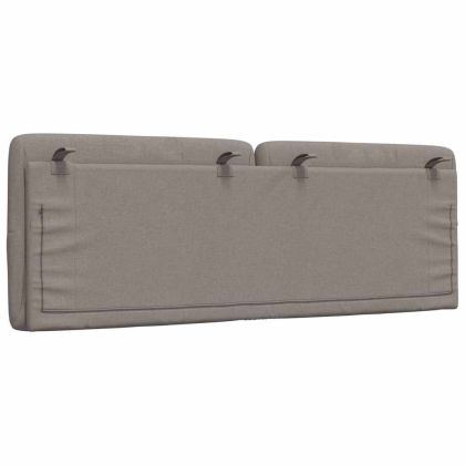 Мека табла за легло, таупе, 120 см, плат