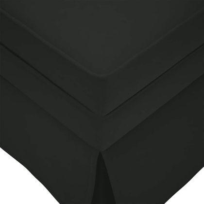 Кушетка с болстер и десен подлакътник, черен, кадифе