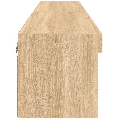 ТВ шкафове с LED осветление 2 бр дъб сонома 60x30x30 см