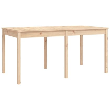 Градински трапезен комплект от 7 части, бор масив