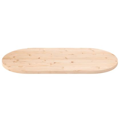 Плот за маса 110x55x2,5 см, масивна дървесина, бор, овален