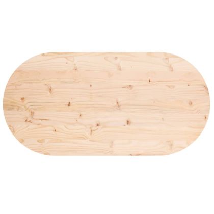 Плот за маса 110x55x2,5 см, масивна дървесина, бор, овален