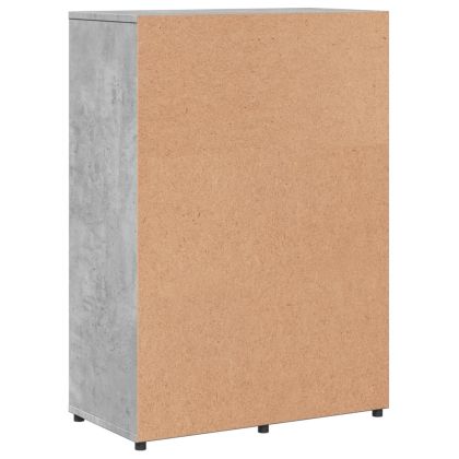Бюфет бетонно сив 60x31x84 см инженерно дърво