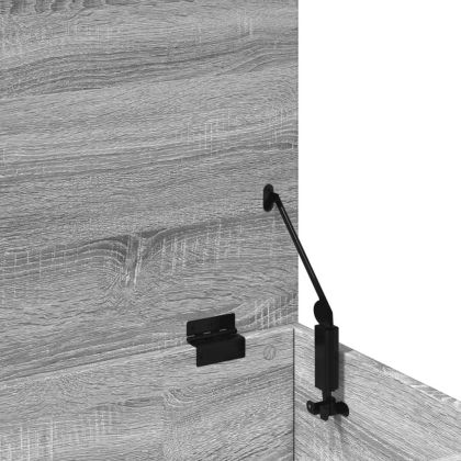 Кутия за съхранение, сив сонома, 100x42x46 см, инженерно дърво