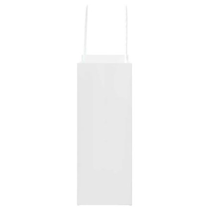 Хартиени торбички 250 бр с дръжки бели 18x8x22 см