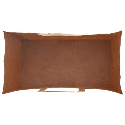 Хартиени торбички 50 бр с дръжки кафяви 32x17x25 см