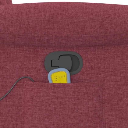 Масажен наклоняем стол, виненочервен, текстил
