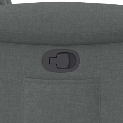 Реклайнер, тъмносив, текстил