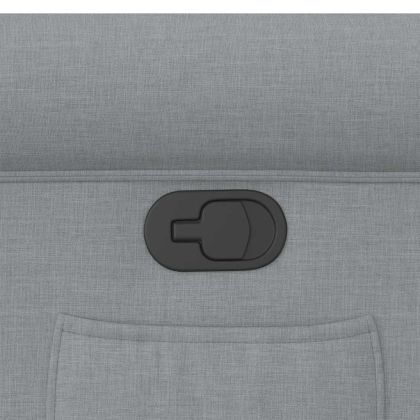 Реклайнер стол, светлосив, текстил