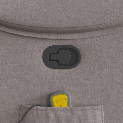 Масажен наклоняем стол, таупе, текстил