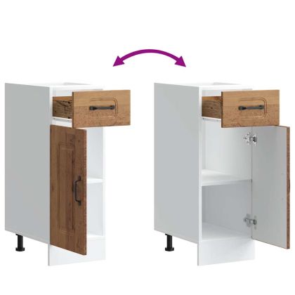 Кухненски шкаф, "Kalmar", старо дърво, инженерно дърво