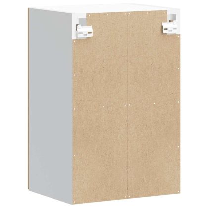 Кухненски стенен шкаф със стъклена врата "Kalmar" от дъб Artisan, инженерна дървесина